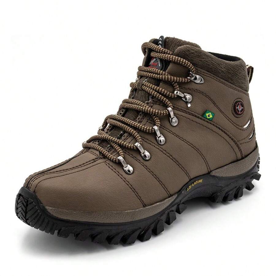 Men's Adventure Boots Trail Walking Tour Fashion Home Comfort - 摩卡棕 - 查看 1