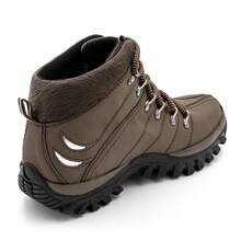 Men's Adventure Boots Trail Walking Tour Fashion Home Comfort - 摩卡棕 - 查看 2