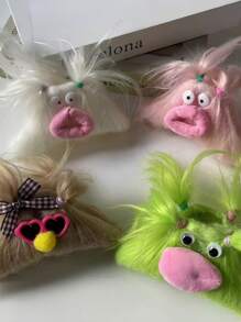 1 件搞笑丑娃娃可爱爪/创意海螺爪发夹，夏季海滩发夹发饰秋冬爪夹发饰适合女士度假装 - 彩色 - 查看 1