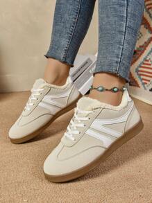 New Thermal Lined Fashion Casual Sports Shoes, Retro Warm Unisex Sneakers, Autumn/Winter