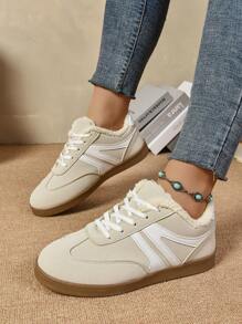 New Thermal Lined Fashion Casual Sports Shoes, Retro Warm Unisex Sneakers, Autumn/Winter