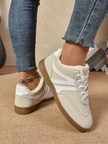 New Thermal Lined Fashion Casual Sports Shoes, Retro Warm Unisex Sneakers, Autumn/Winter