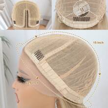 32 Inch Grey Color Synthetic Hair Lace Front Wigs Light Yaki Glueless HD Lace Wigs Long Straight Natural Hairline Pre-Plucked Silver Gray 13x4x1 Lace Front Wig For Fashion Women - Gold - View 5