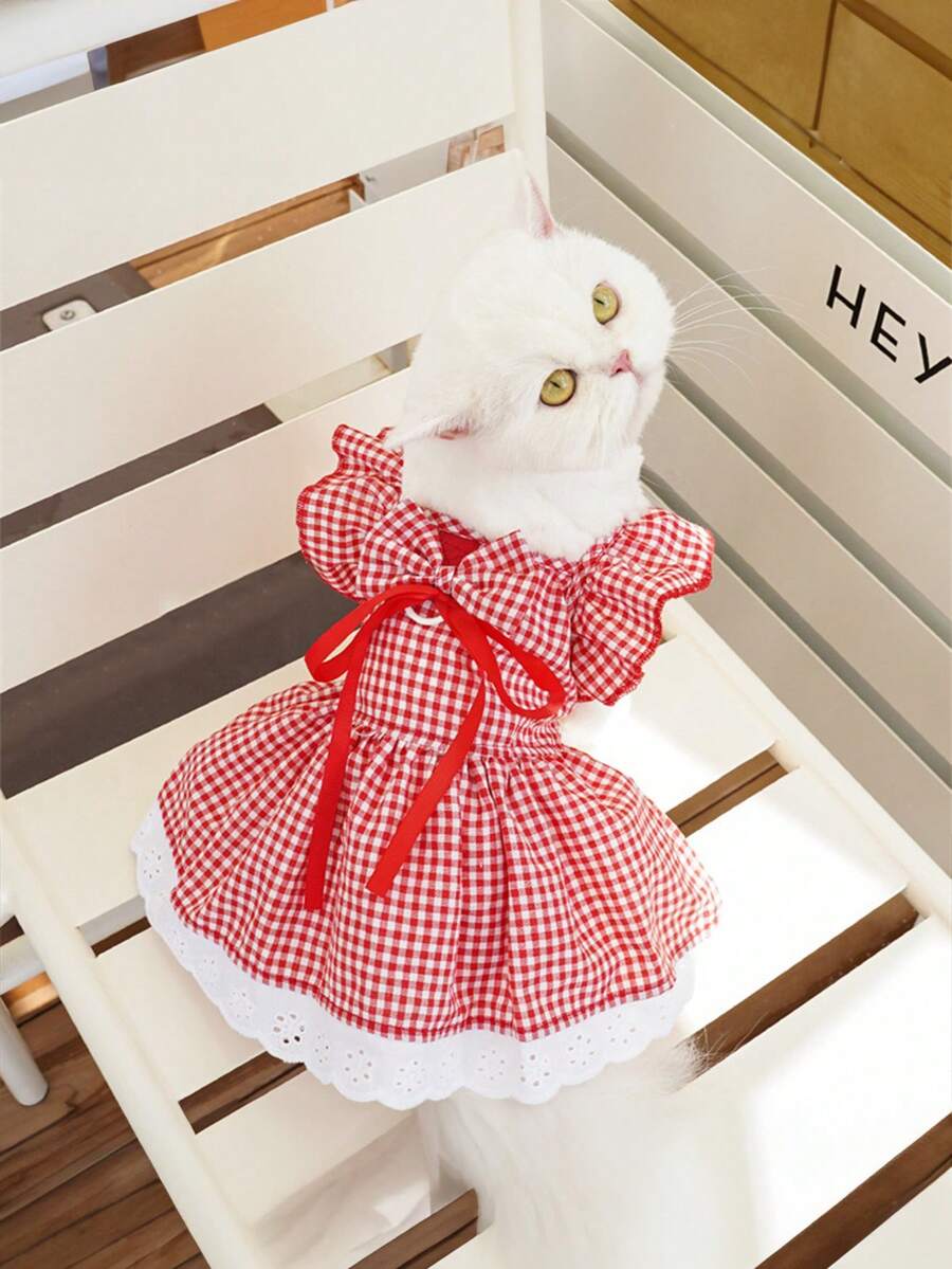3Color Sleeveless Dress For Pets, Spring/Summer Outfit For Teddy