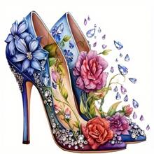 1 / 2 / 3 高跟鞋热转印贴纸、服装补丁、DIY 服装配件