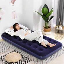 Single Inflatable Camping Mattress + VG Plus Pillow - 藍色 - 查看 2
