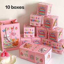 1 套惊喜弹出式盒子，创意生日、情人节、圣诞节礼品盒，包含 10 个弹出式信封 - 彩色 - 查看 6