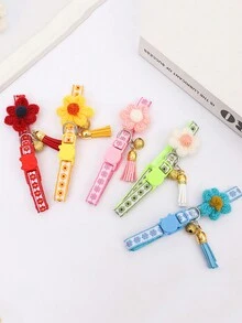 Vòng cổ mèo hoa mới khóa an toàn dễ thương chuông hoa bị hỏng vòng cổ chó vật nuôi trang trí vòng cổ - Nhiều màu - Xem 11