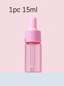 1 Peça/3 Peças Frascos Conta-Gotas de Vidro Rosa 5ml 10ml 15ml 20ml, Tampa de Macaron, Soro, Óleo Essencial de Perfume, Mini Portátil Viagem, Conta-Gotas Ocular, Frascos de Vidro Recarregáveis