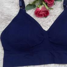 REMOVABLE SEAMLESS GYM SPORTS TOP - Hải quân - Xem 3