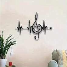 1 kawałek metalu symbol muzyczny znak muzyczny dekoracja salonu dekoracja żelazna dekoracja domu naklejka ścienna, wystrój domu, wystrój pokoju, wystrój ściany