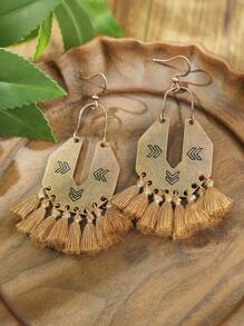 TopHanqi 25 par kolczyków z frędzlami w stylu vintage w kolorze brązowym z serii Maillard, kolczyki ze stopu, wiele stylów, lekkie, odpowiednie do codziennego noszenia przez kobiety, pasujące na imprezę, biżuteria w stylu boho, prezent świąteczny, pasujące do wszystkiego