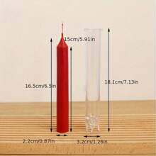 Acrylic Mold For Candle Making Tool Cylinder Candlestick Plastic Mould Wedding Decor Simple Column Scented Candles Birthday Gift - White - View 11