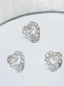 novani 3 Pcs/Box Shining Tooth Gems Hollow Heart Full Of Rhinestones Teeth Inlaid With Focus Stone Tooth Jewelry INS Style Niche Hot Girl Y2K Style Valentines,Mom,Mother,Mother's Day,Gift