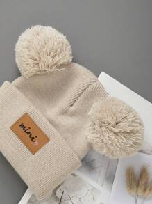 针织新生儿帽子冬季春季儿童无檐便帽女童男童婴幼儿配饰儿童帽子弹力0-3岁幼儿女孩男孩帽子