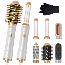 Air Wrap 6-In-1 Electric Hair Brush, 60,000 RPM Hot Air Brush, 1000 W Hair Dryer, Multifunctional Styler - View 1