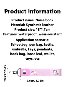 Porte-clés personnalisable pour enfants. Pendentif avec nom du sac d'école, photo de profil. Développer les fournitures de jardin d'enfants pour la rentrée. Idées de cadeaux d'hiver, Saint-Valentin pour garçon et fille - Personnalisation du nom 1 - Voir 4