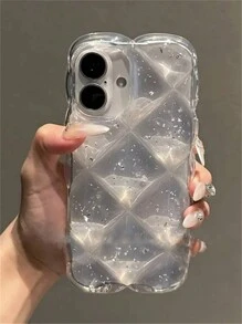 Luxury Diamond Glitter Transparent Silicone Case For IPhone16 16 15 14 13 12 11 Pro Max Quality Flash Clear Shockproof Bumper Cover