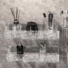 Acrylic Bathroom Shelf: Practical And Stylish Bathroom No-Drill Holder - Nhiều màu - Xem 5