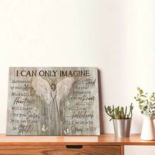 1 件，墙面装饰农舍天使之翼家居卧室厨房客厅浴室酒店咖啡厅办公室装饰艺术品帆布墙艺术海报，无框， - 彩色 - 查看 4