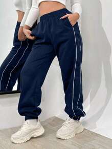 1pc Teenage Girls Versatile Fashionable Casual Outdoor Sports Pants, Suitable For Spring And Autumn