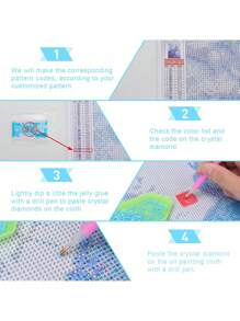 Custom Diamond Painting Kits Full Diamond For Adults, Personalized Photo Customized Diamond Painting, Private Custom Your Own Picture (Round Diamond, 11.7x11.7inch/30x30cm)[No Frame]