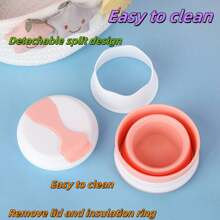 1pc Silicone Foldable Coffee Cup, Heat Resistant Portable Retractable Water Cup For Office, Travel