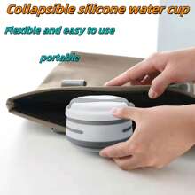 1pc Silicone Foldable Coffee Cup, Heat Resistant Portable Retractable Water Cup For Office, Travel