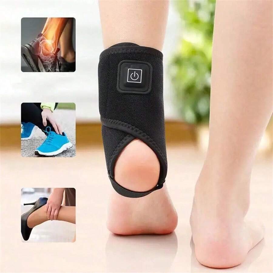 1pc USB Powered Heated Ankle Brace 3Gear Adjustable Temperature