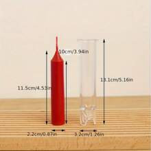 Acrylic Mold For Candle Making Tool Cylinder Candlestick Plastic Mould Wedding Decor Simple Column Scented Candles Birthday Gift - White - View 9