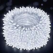 1 pieza Guirnalda de luces LED de hadas a prueba de agua para el hogar, jardín, bodas y decoraciones festivas - Funciona con batería para Halloween y Navidad