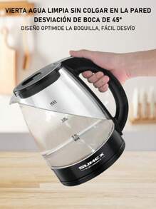 Hervidor eléctrico de ebullición rápida de 1000w, hervidor portátil transparente de 2L, hervidor de té para acampar - Tipo de Enchufe A USA (110-127V) - Ver 2