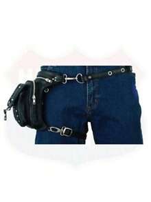 LEATHER Thigh Drop Leg Bag Gun Holster Bag Waist Bag Fanny Pack Messenger Bag - Variant1 - View 6