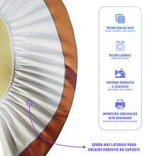 Round Easy-To-Wear Party Panel With 50cm Elastic My First Tooth + MDF Support - MEUP0010-50 - 查看 3