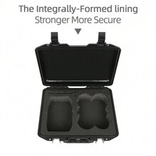 porseejie For DJI NEO Explosion-Proof Box Waterproof Drone Storage Bag Shoulder Storage Box Travel School College Electronic Bagcharger Carry Case Cable Tidy Box Duffel Travelling Bag Cable Bag Electronic Data Cable Bedside Storage For Travel Airpods Camera Collect Women Man Child's Christmas Gifts Essential Teacher Supplies Waterproof Lightweight Large Capacity Portable Accessories - Black - View 6