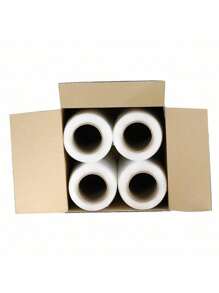 18" X 1500' 80 Gauge 4 Rolls Pallet Wrap Stretch Film Hand Shrink Wrap 1500FT - One-size - View 3