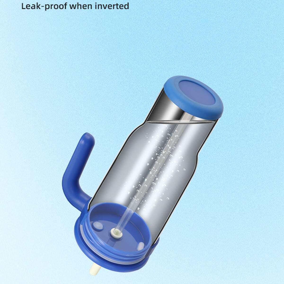 1pc, 14oz/40oz Stainless Steel Sports Water Bottle With Handle