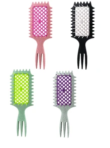 1 Piece Of Curly Hair Brush Brushing Hair Brush, Curly Hair Style Brush, Breathable Shaping And Styling Curly Combing, For Blowing, Shape And Combing, Suitable For Women And Men To Reduce Pulling And Curling Separation Separation And Curling Separation, Hair Brush, Comb, Hair Tools, Hair Products And Accessories For Barber Salon Beauty Travel Essentials,Back To School,Travel Holiday Essentials,Hair Accessories For Women