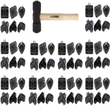 Kit 60 Connectors Cocoons Niches For Mounting Glass Counter Screen 4mm - Promotion - màu đen - Xem 1