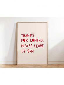 1 tấm áp phích trái tim tối giản hài hước thẩm mỹ trang trí nhà nghệ thuật treo tường nữ tính kiểu chữ hợp thời trang trích dẫn in tranh vải để trang trí nhà không có khung - Nhiều màu - Xem 36