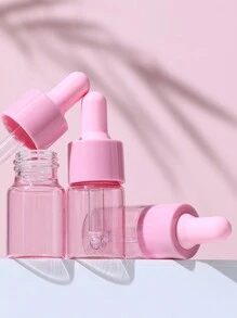 1 Peça/3 Peças Frascos Conta-Gotas de Vidro Rosa 5ml 10ml 15ml 20ml, Tampa de Macaron, Soro, Óleo Essencial de Perfume, Mini Portátil Viagem, Conta-Gotas Ocular, Frascos de Vidro Recarregáveis