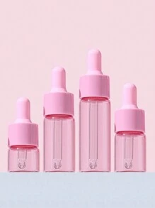 1 Peça/3 Peças Frascos Conta-Gotas de Vidro Rosa 5ml 10ml 15ml 20ml, Tampa de Macaron, Soro, Óleo Essencial de Perfume, Mini Portátil Viagem, Conta-Gotas Ocular, Frascos de Vidro Recarregáveis