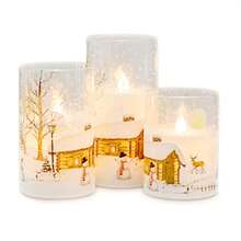 LED Flameless Candles Lights Safe To Use Flickering LED Pillar Candles For Friend Family Neighbors Gift