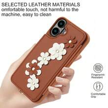 OUKNOEO Ốp lưng điện thoại Ví thời trang cho iPhone 16 Pro Max Túi xách bằng da PU Ốp lưng điện thoại tương thích với iPhone 15 14 13 12 11 Pro XS Max XR 7 Plus 8 Plus SE có in hoa Dây đeo ngắn Đựng thẻ tín dụng Nắp gập có khóa từ - Màu nâu Sô-cô-la - Xem 9