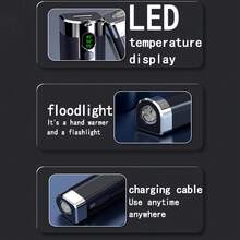 1pc Bộ sạc sưởi ấm tay từ tính mới Bộ sạc đèn pin từ tính sưởi ấm tay 2 trong 1 nhỏ gọn di động sáng tạo Đèn pin LED tách rời - Nhiều màu - Xem 11