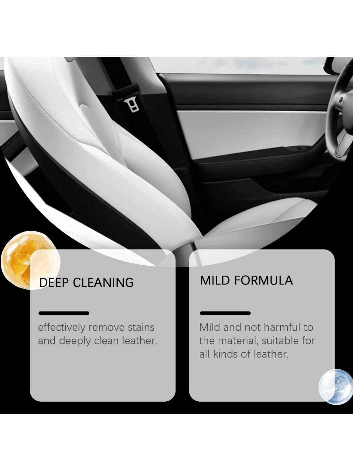 Automotive Leather Cleaning Wet Wipes, Leather Interior Brightening
