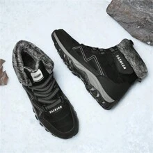 Men's Outdoor Shoes Including Winter Shoes, Running Shoes, Hiking Shoes, Anti-Slip & Thermal Lined Sports Shoes, Trail Running, Trekking Shoes, Wear-Resistant & Breathable Climbing Shoes, Men's High-Top Snow Boots, Ideal With Jacket
