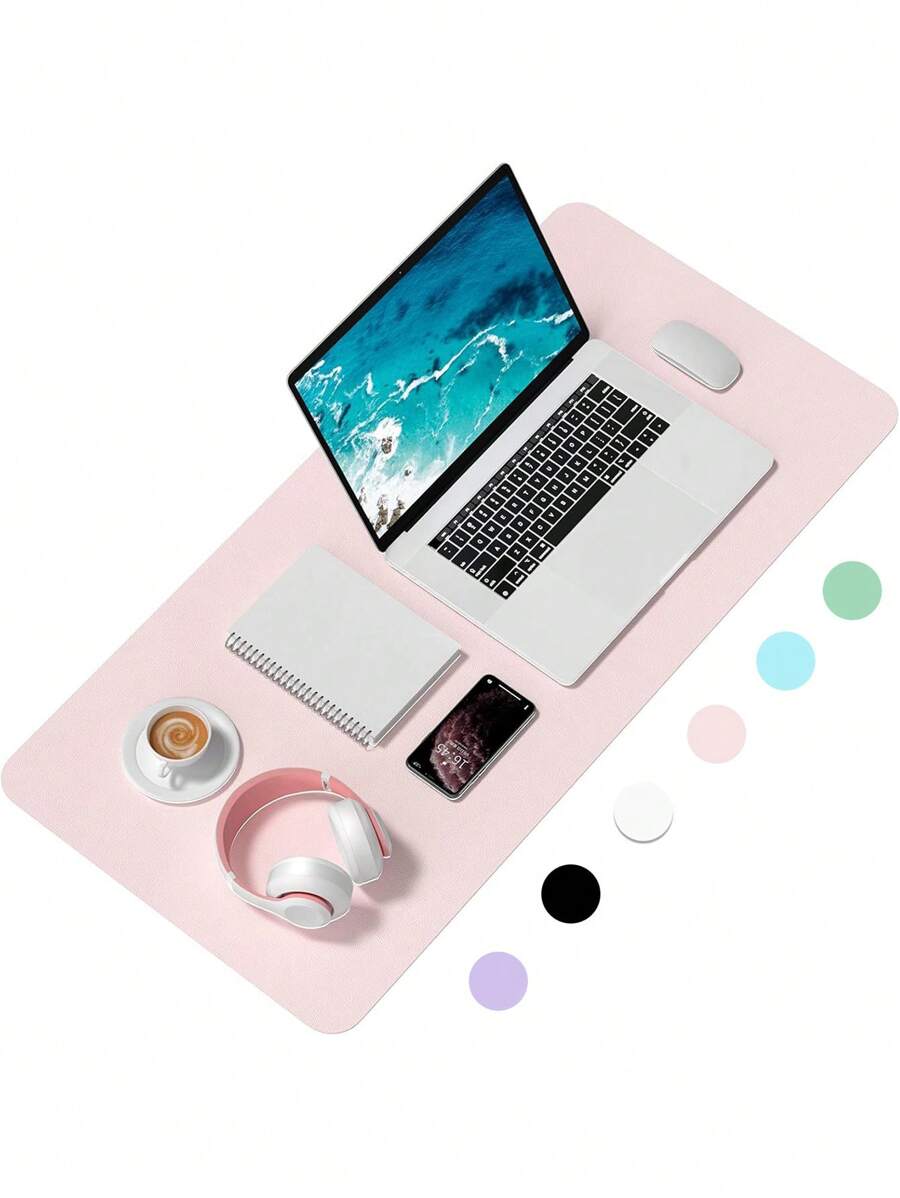 Macaron Color Plush Mouse Pad, Desk Mat, Nail Art Mat, Multi-Size - White - View 1