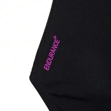 Speedo Traje de baño de una pieza elegante y estilizador para mujer, informal para uso en la piscina - negro/púrpura neón/burdeos oscuro/azul marino - Ver 2