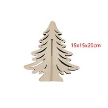 1 đồ trang trí bằng gỗ sáng tạo dùng trang trí để bàn DIY cho cây thông Noel, quà tặng lắp ráp vui nhộn cho ngày lễ - Nhiều màu - Xem 10